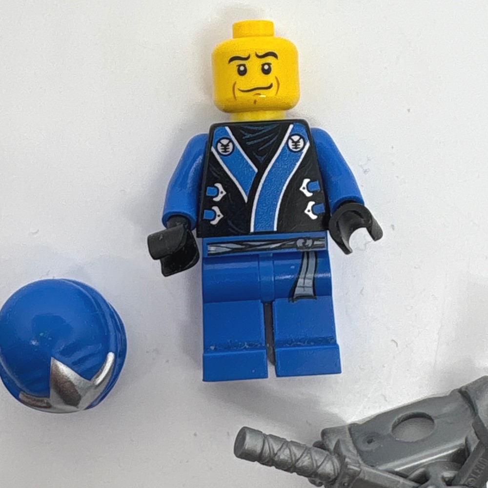 LEGO Ninjago Jay ZX Minifigure Blue Ninja Silver Katanas njo034 The Final Battle - Picture 3 of 5